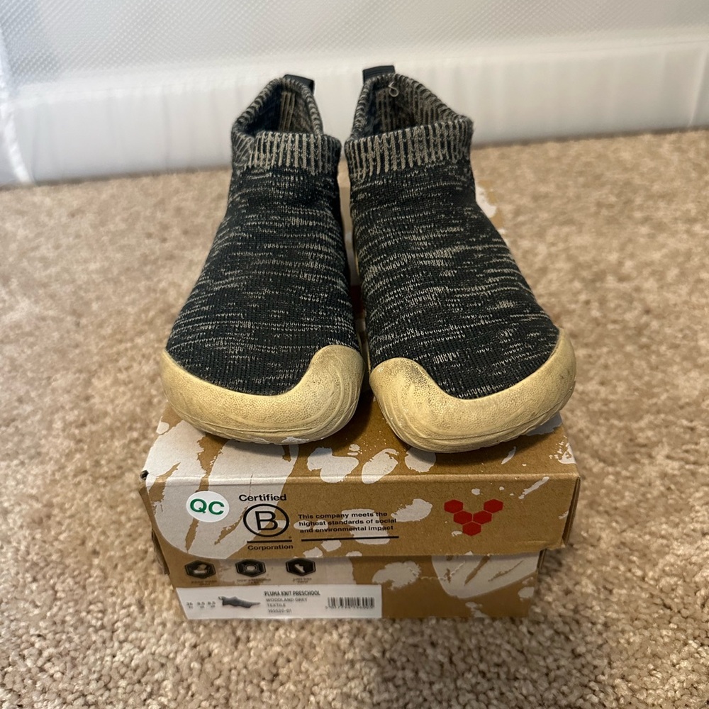 Vivo Barefoot Kids Black and Gold Sneakers